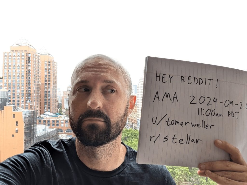 AMA with Stellar Development Foundation’s Tomer Weller (CPO), Nicolas Barry (CTO), and Jordan Edelstein (CMO) – Thursday, September 26 @ 11:00AM PT