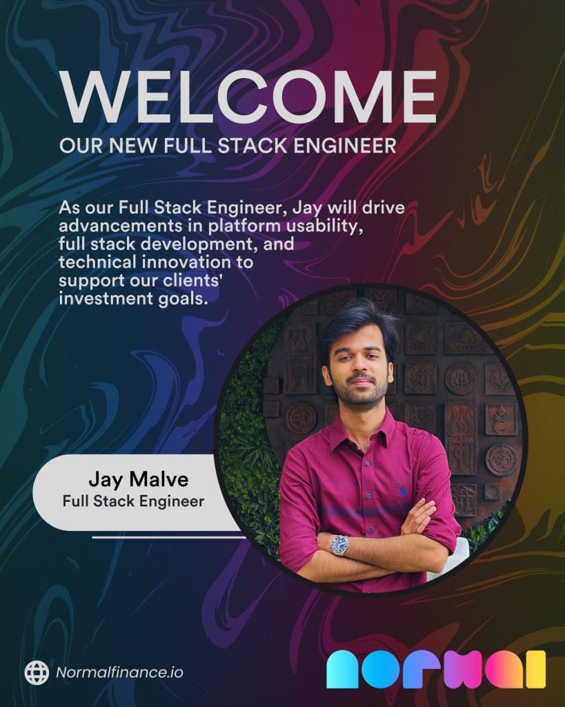 Normal Upgrades Engineering Team with Addition of Full Stack Engineer Jay Malve